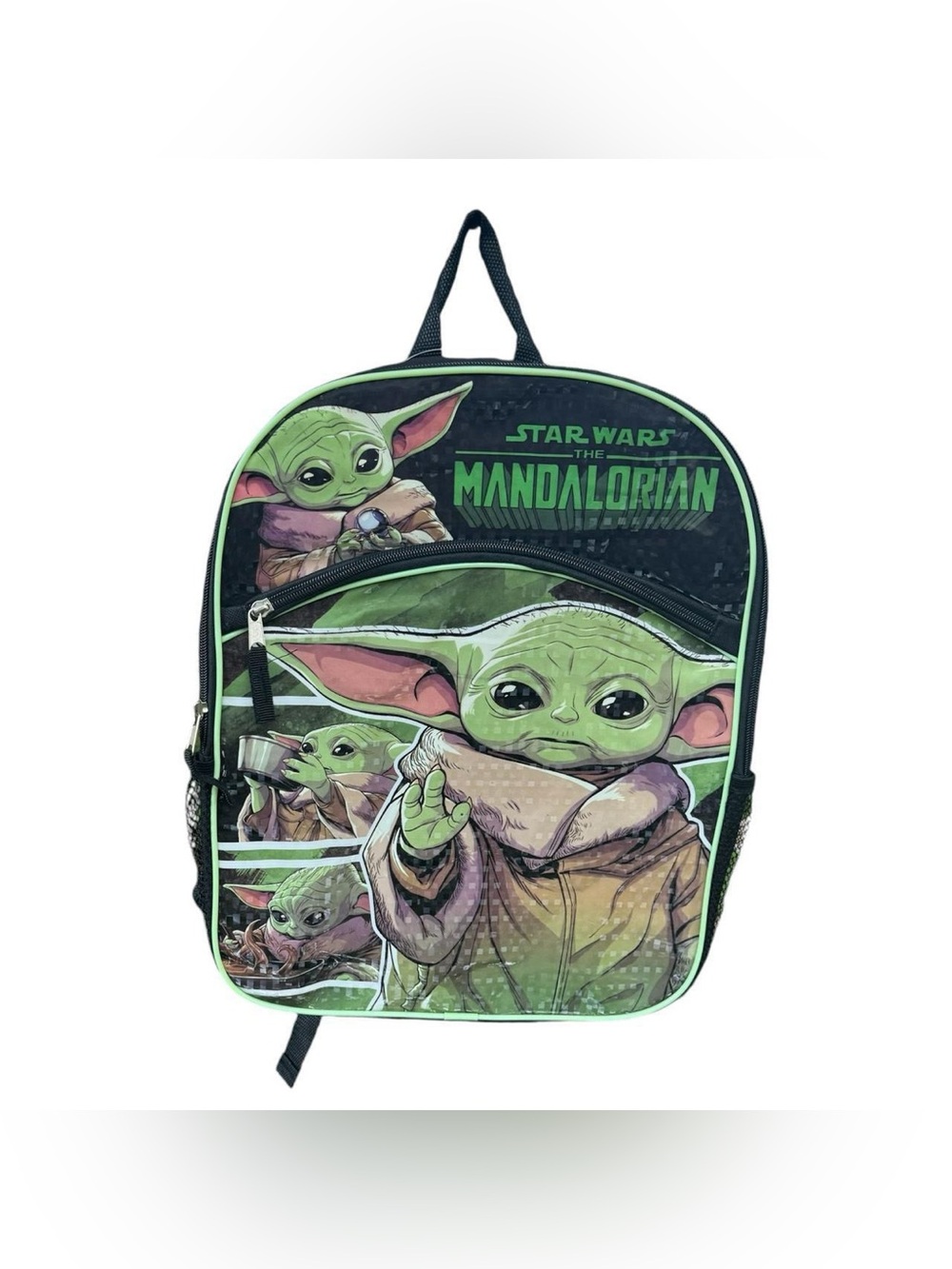 Disney Star Wars Mandalorian Baby Yoda Green Grogu Kids School Backpack